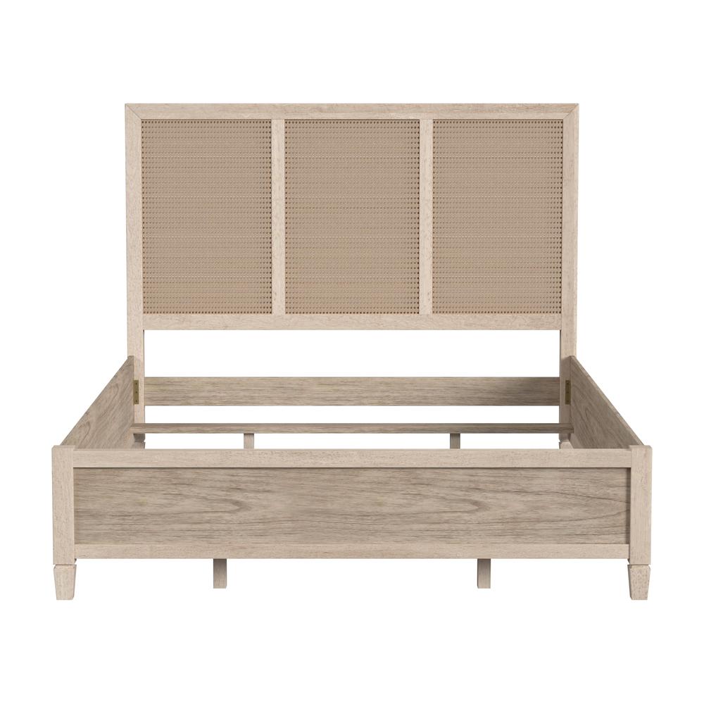 Flagstaff Queen Size Cane Panel Bed, Natural