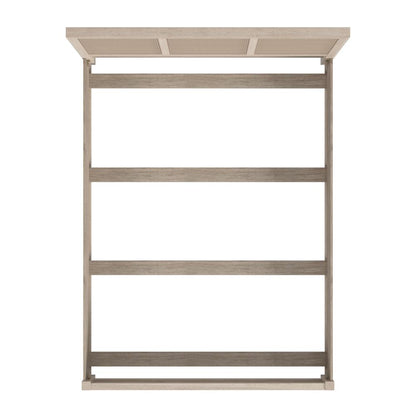 Flagstaff Queen Size Cane Panel Bed, Natural