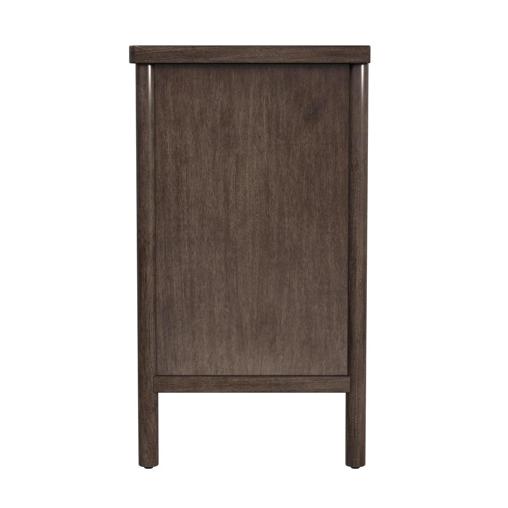 Lennon 3 Drawer Rounded Leg Dresser, Brown