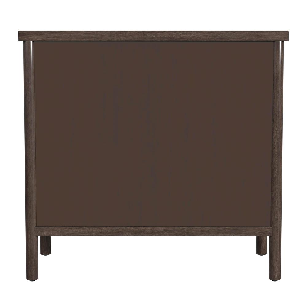 Lennon 3 Drawer Rounded Leg Dresser, Brown