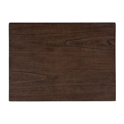 Halmstad 22 in. W Rectangular Wood Panel 3 Drawer Narrow Nightstand, Brown