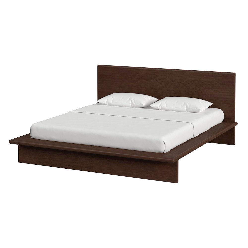 Halmstad Wood Platform King Bed, Brown