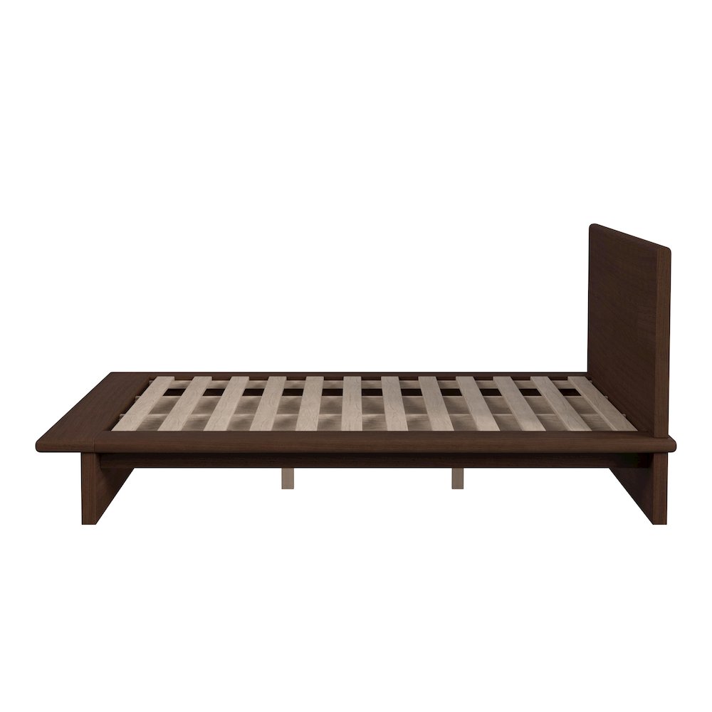 Halmstad Wood Platform King Bed, Brown