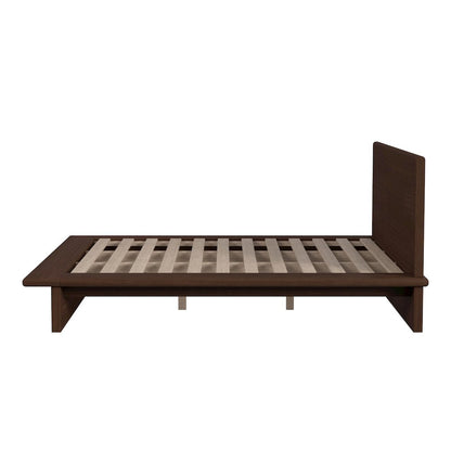 Halmstad Wood Platform King Bed, Brown