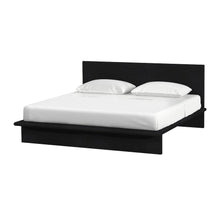 Halmstad Wood Platform King Bed, Black
