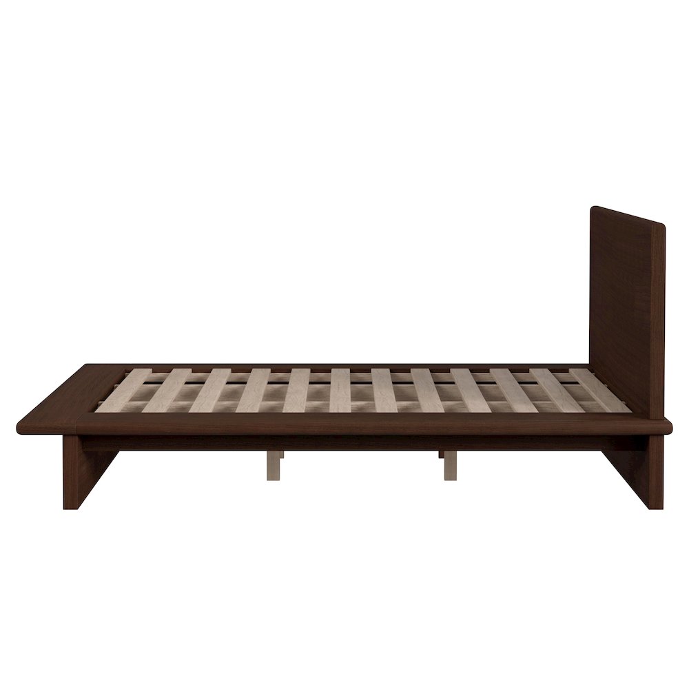 Halmstad Wood Platform Queen Bed, Brown