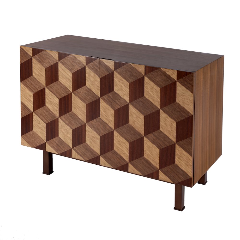 Stefan 2 Door Storage Cabinet, Brown