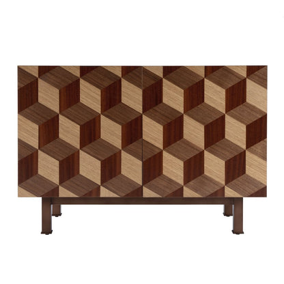 Stefan 2 Door Storage Cabinet, Brown
