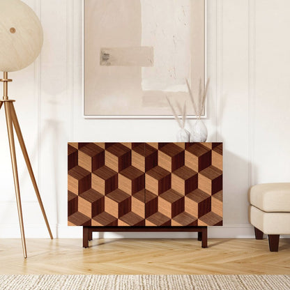Stefan 2 Door Storage Cabinet, Brown