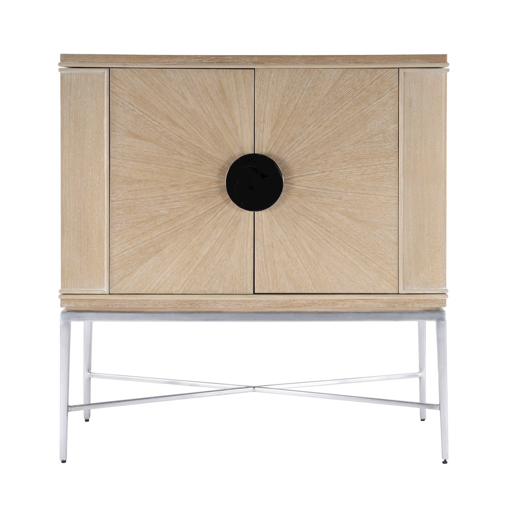 Joanie 2- Door Wine Cabinet, Tan/Beige