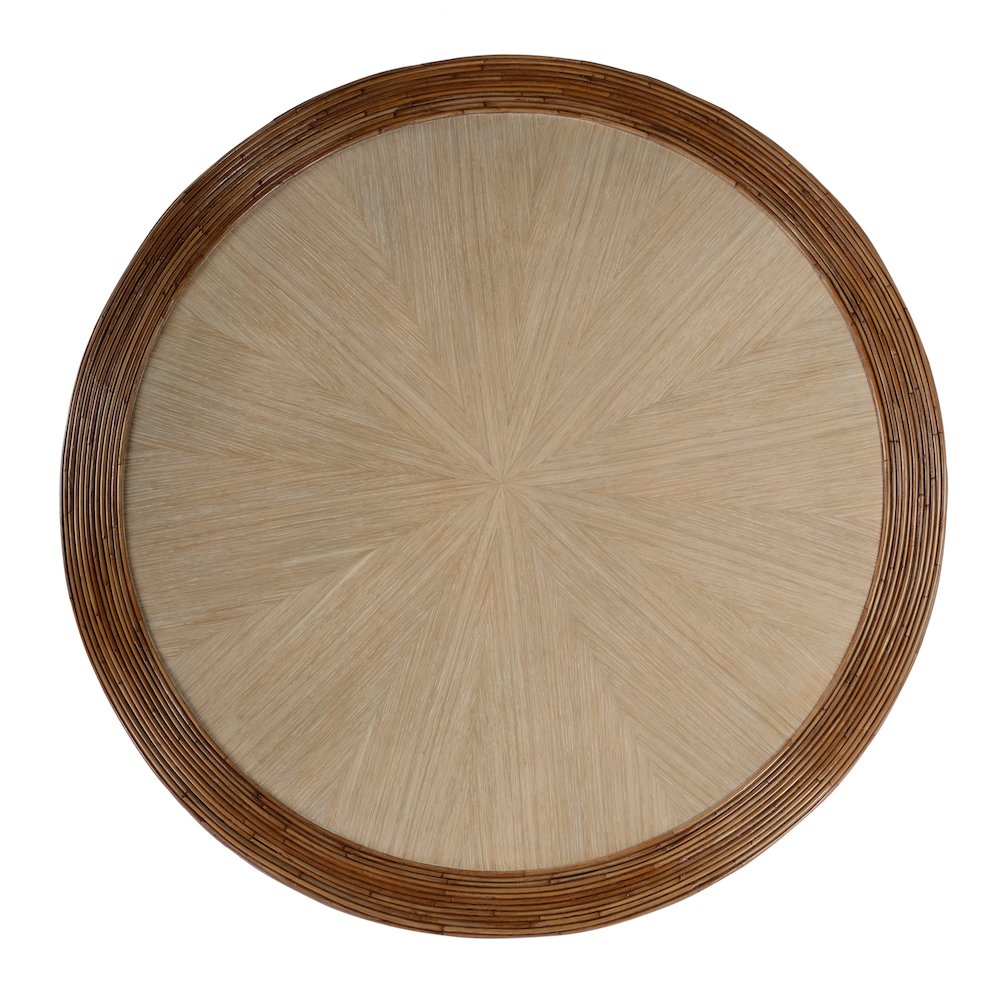 Harding Rattan Drum Coffee Table, Brown