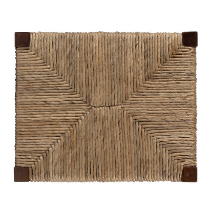 Valencia 24.5 in. Seat Height Woven Backless Counter Stool, Dark Brown
