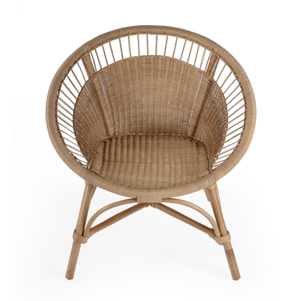 Savannah  Woven Rattan Accent Chair, Natural