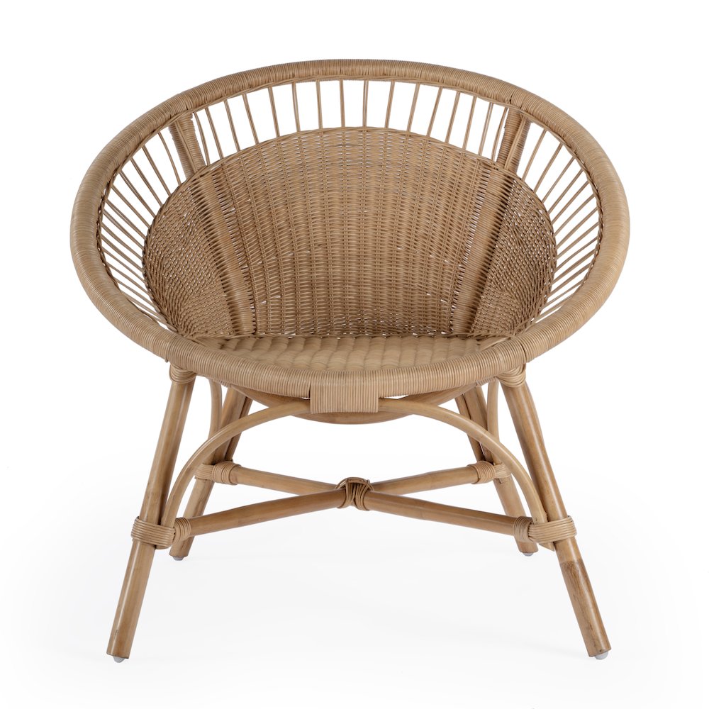 Savannah  Woven Rattan Accent Chair, Natural