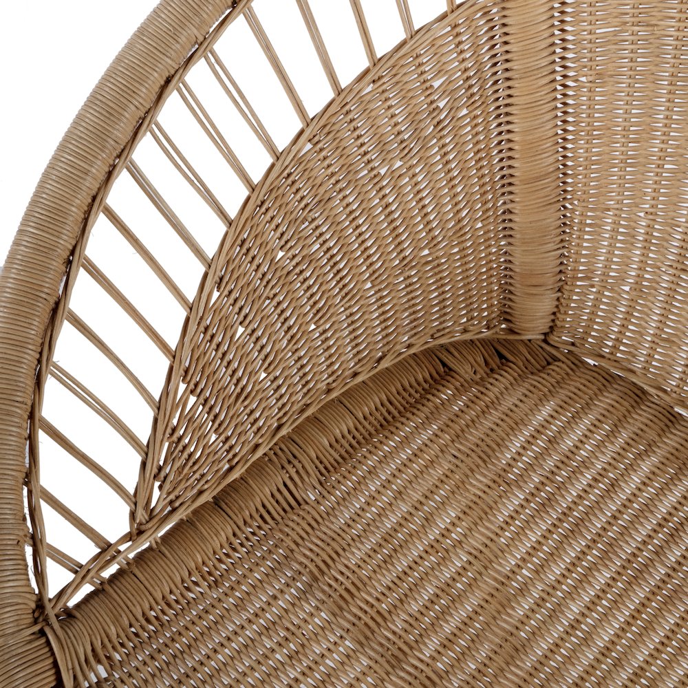 Savannah  Woven Rattan Accent Chair, Natural