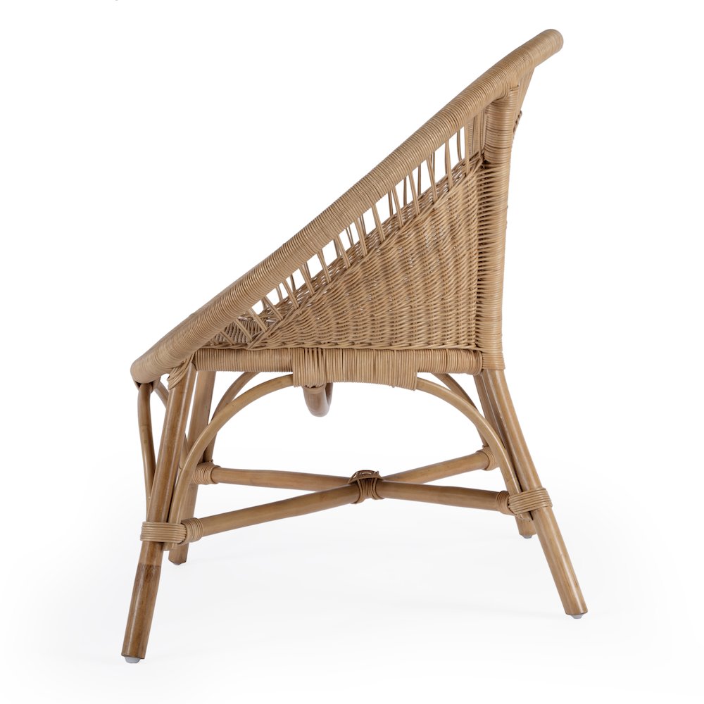 Savannah  Woven Rattan Accent Chair, Natural