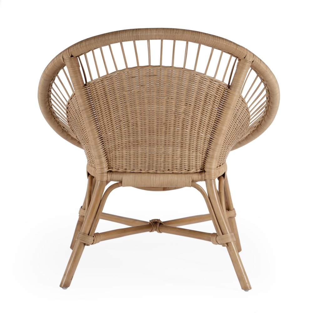 Savannah  Woven Rattan Accent Chair, Natural