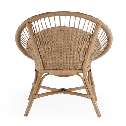 Savannah  Woven Rattan Accent Chair, Natural