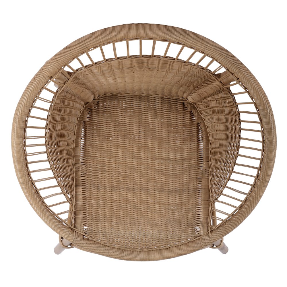 Savannah  Woven Rattan Accent Chair, Natural