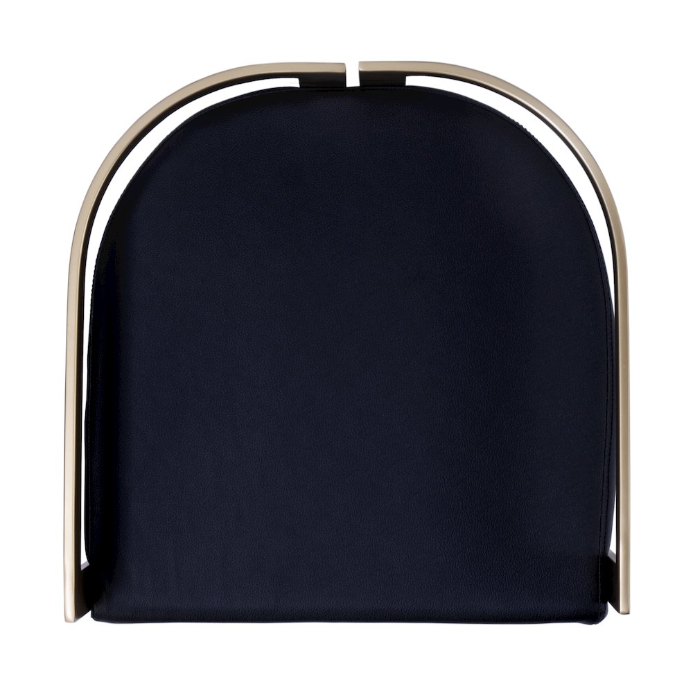 Clarence Faux Leather 23" Dining Stool, Black