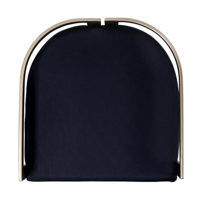 Clarence Faux Leather 23" Dining Stool, Black