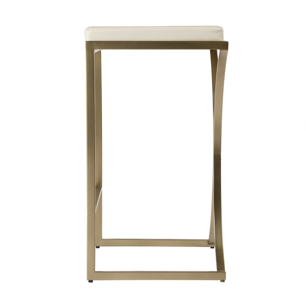 Natalya 31" Bar Stool, White