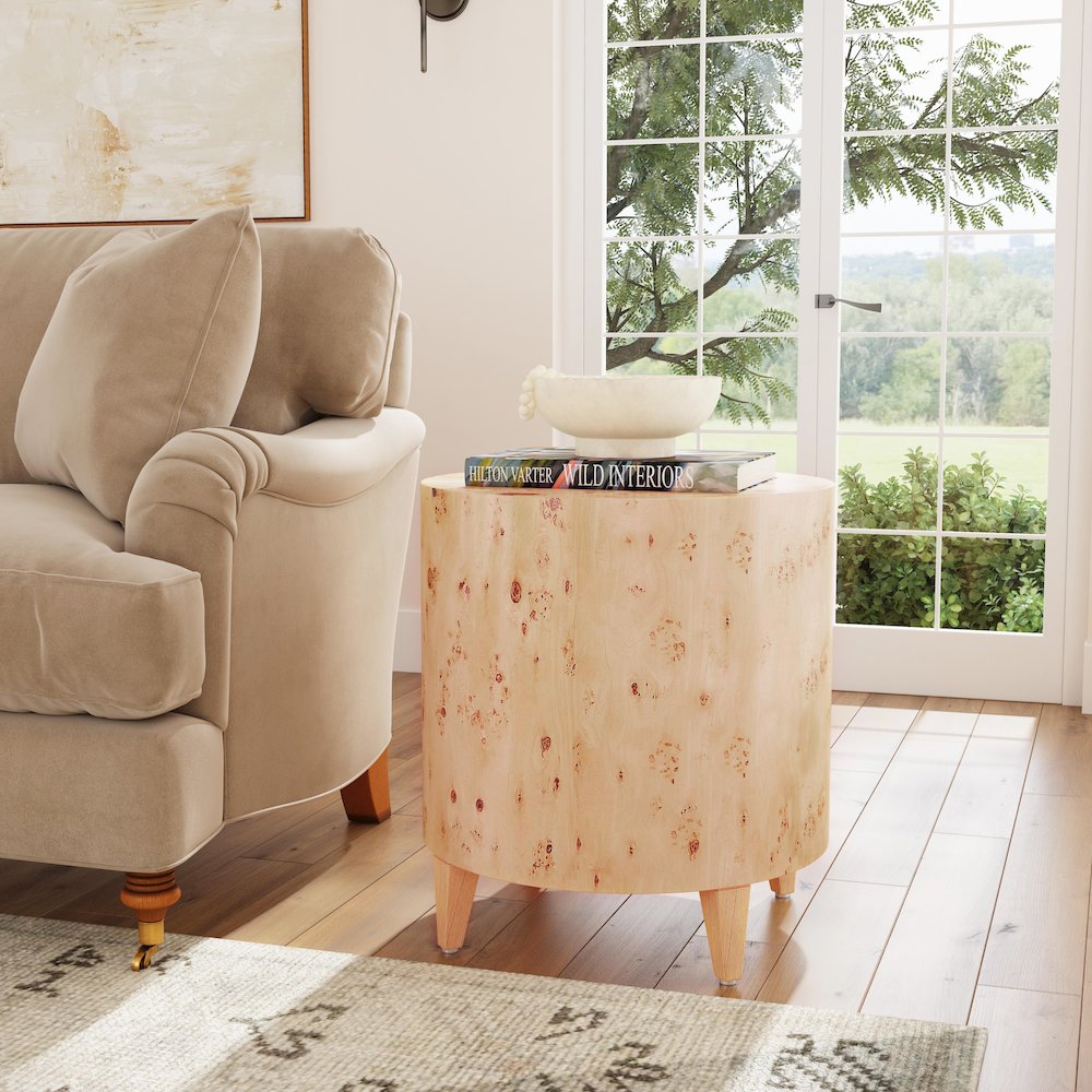 Billie Burl End Table, Brown
