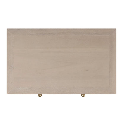Nora 25 in. W Rectangular Wood 3 Drawer Nightstand, Taupe