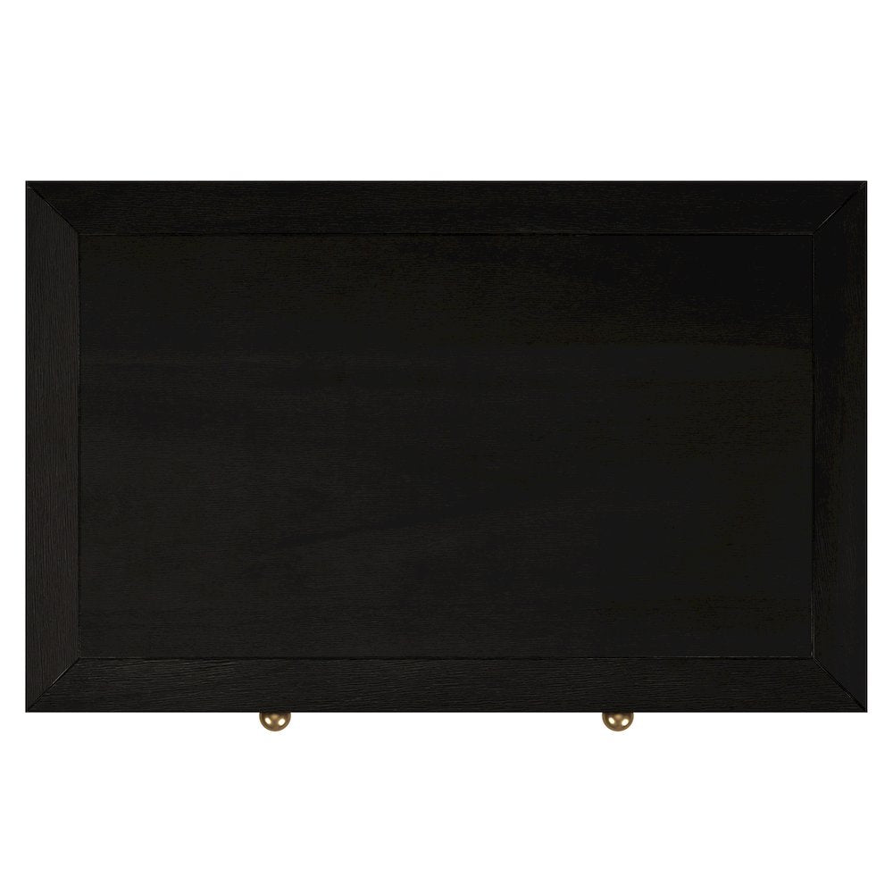 Nora 25 in. W Rectangular Wood 3 Drawer Nightstand, Coffee