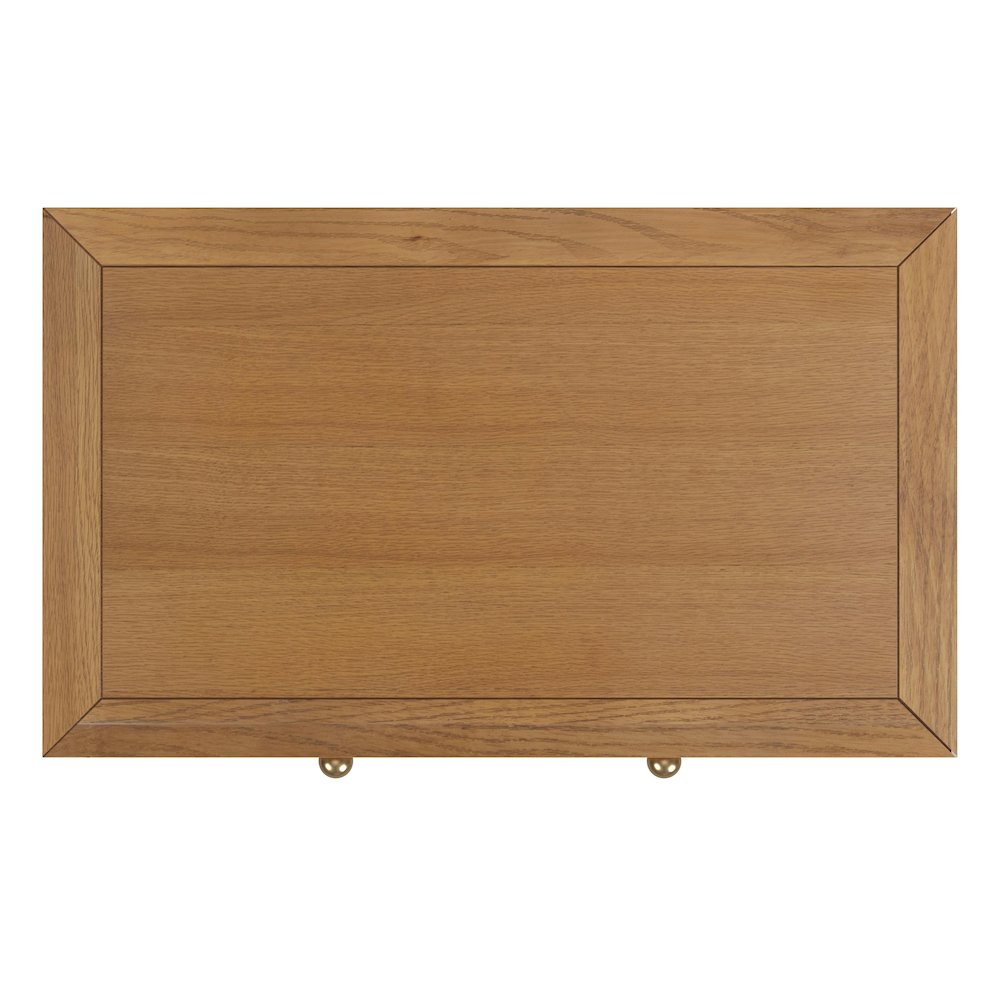 Nora 25 in. W Rectangular Wood 3 Drawer Nightstand, Natural