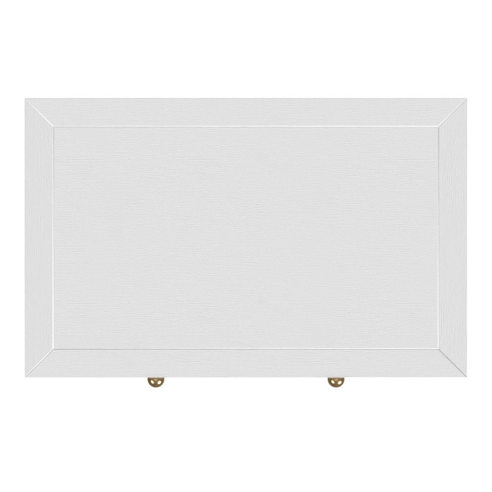 Nora 25 in. W Rectangular Wood 3 Drawer Nightstand, White