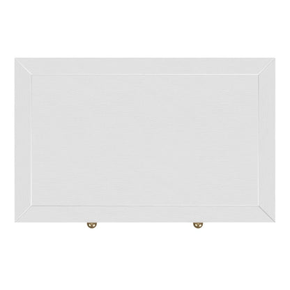 Nora 25 in. W Rectangular Wood 3 Drawer Nightstand, White