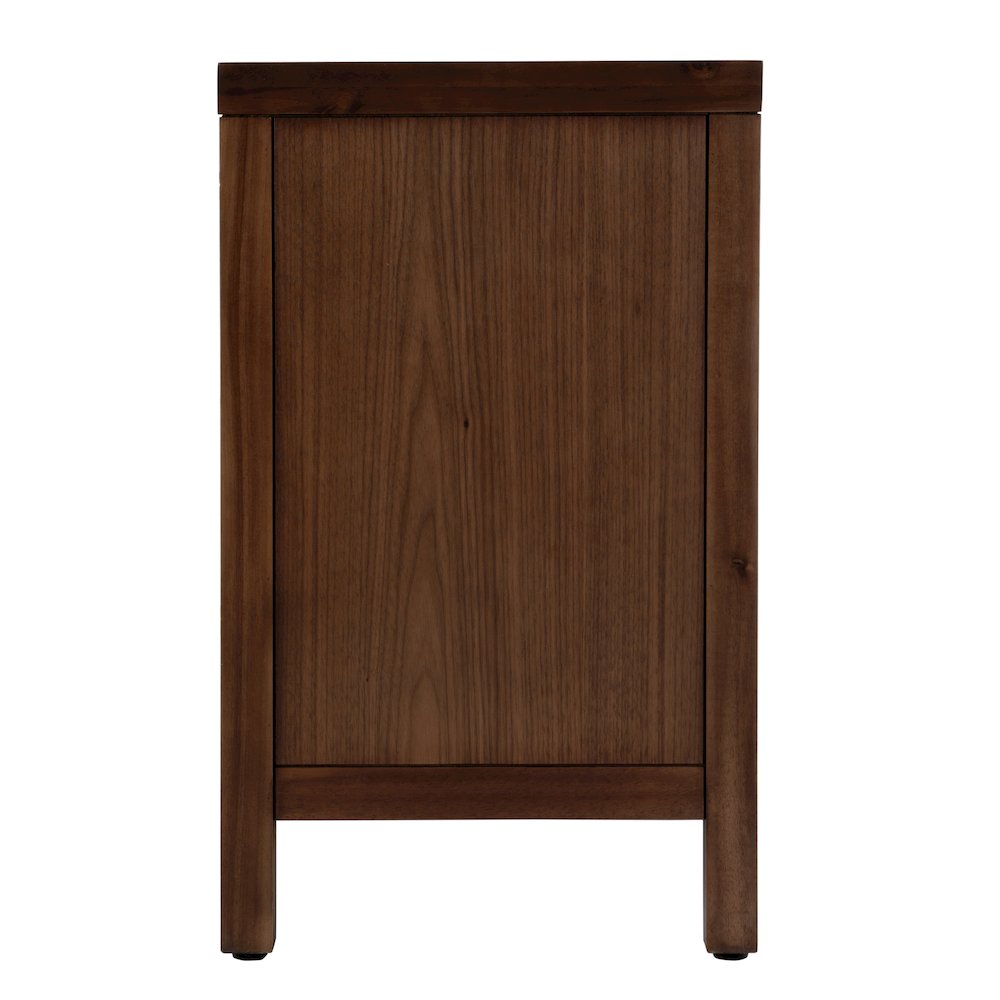 Nora 25 in. W Rectangular Wood 3 Drawer Nightstand, Medium Brown