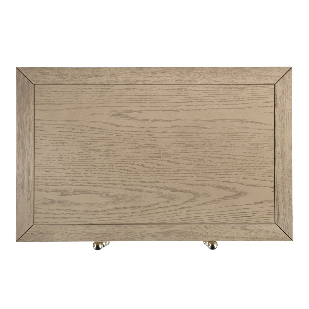 Nora 25 in. W Rectangular Wood 3 Drawer Nightstand, Light Brown