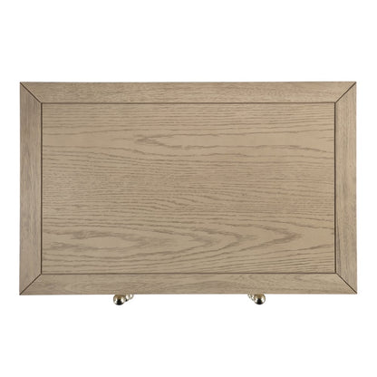 Nora 25 in. W Rectangular Wood 3 Drawer Nightstand, Light Brown