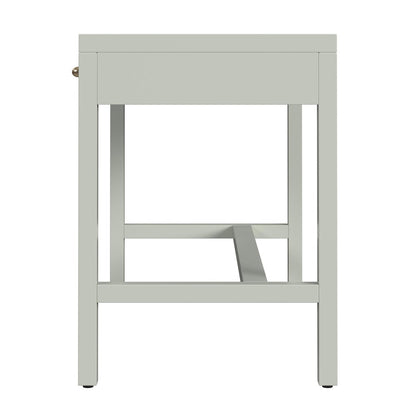 Nora 40 in. W Rectangular Wood 2 Drawer Writing Desk, Sage Green