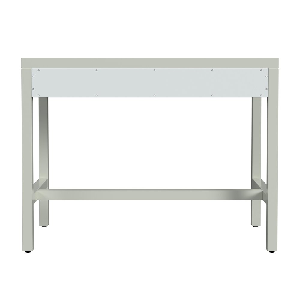 Nora 40 in. W Rectangular Wood 2 Drawer Writing Desk, Sage Green