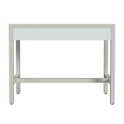Nora 40 in. W Rectangular Wood 2 Drawer Writing Desk, Sage Green