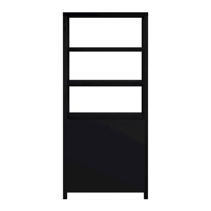 Nora 32 in W. x 72 in. H Wood 3- Tier Etagere Bookcase, Coffee
