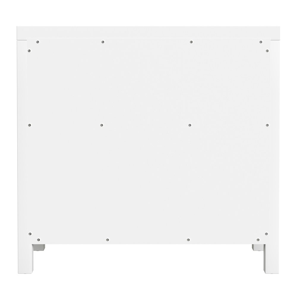 Nora 31 in. W 1 Drawer 2 Door Accent Storage Cabinet, Smooth White
