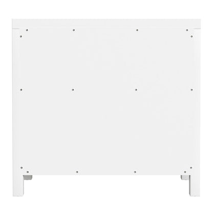 Nora 31 in. W 1 Drawer 2 Door Accent Storage Cabinet, Smooth White