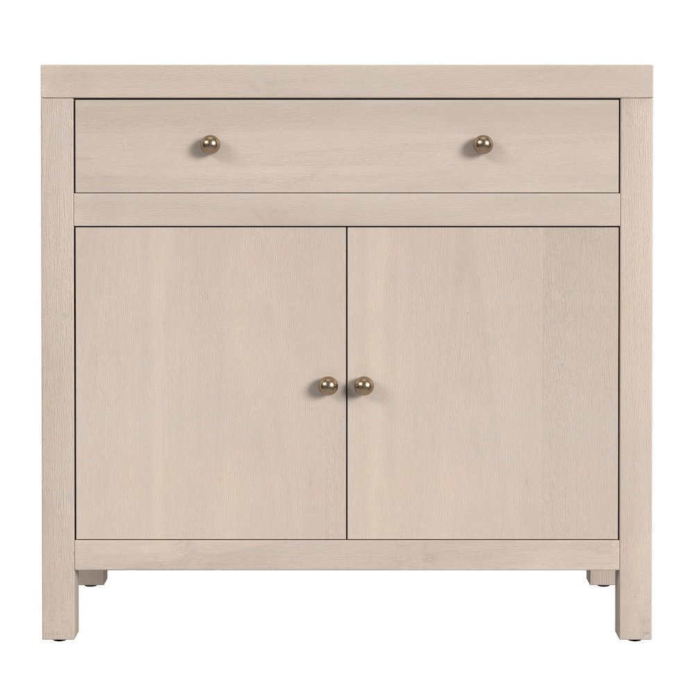 Nora 31 in. W 1 Drawer 2 Door Accent Storage Cabinet, Taupe