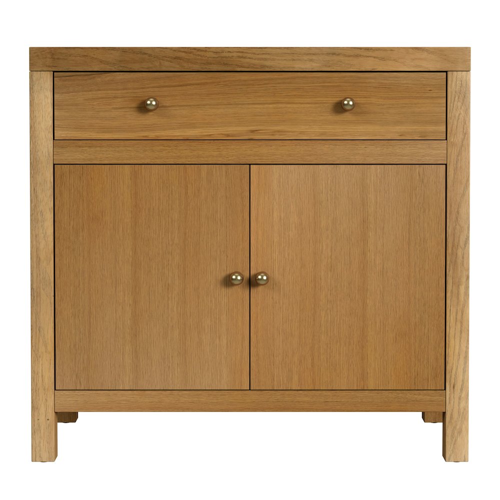 Nora 31 in. W 1 Drawer 2 Door Accent Storage Cabinet, Natural