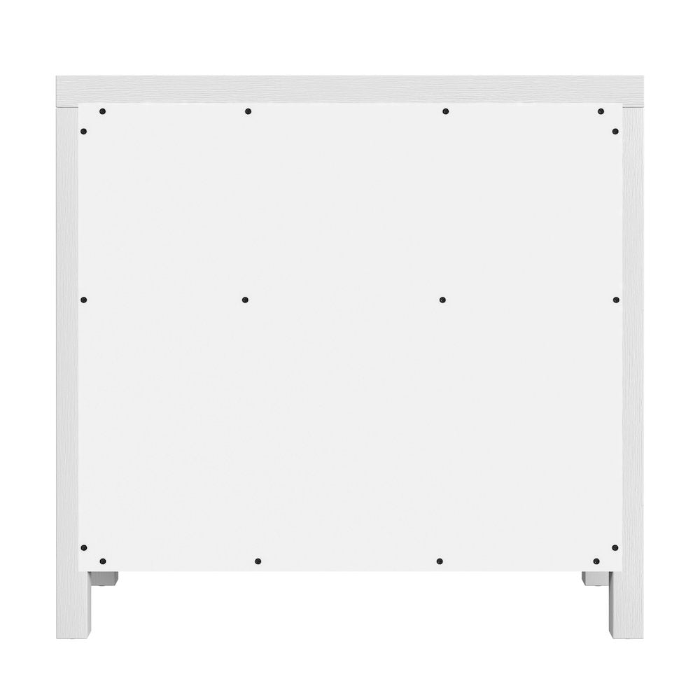 Nora 31 in. W 1 Drawer 2 Door Accent Storage Cabinet, White