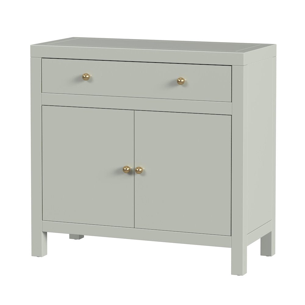 Nora 31 in. W 1 Drawer 2 Door Accent Storage Cabinet, Sage Green