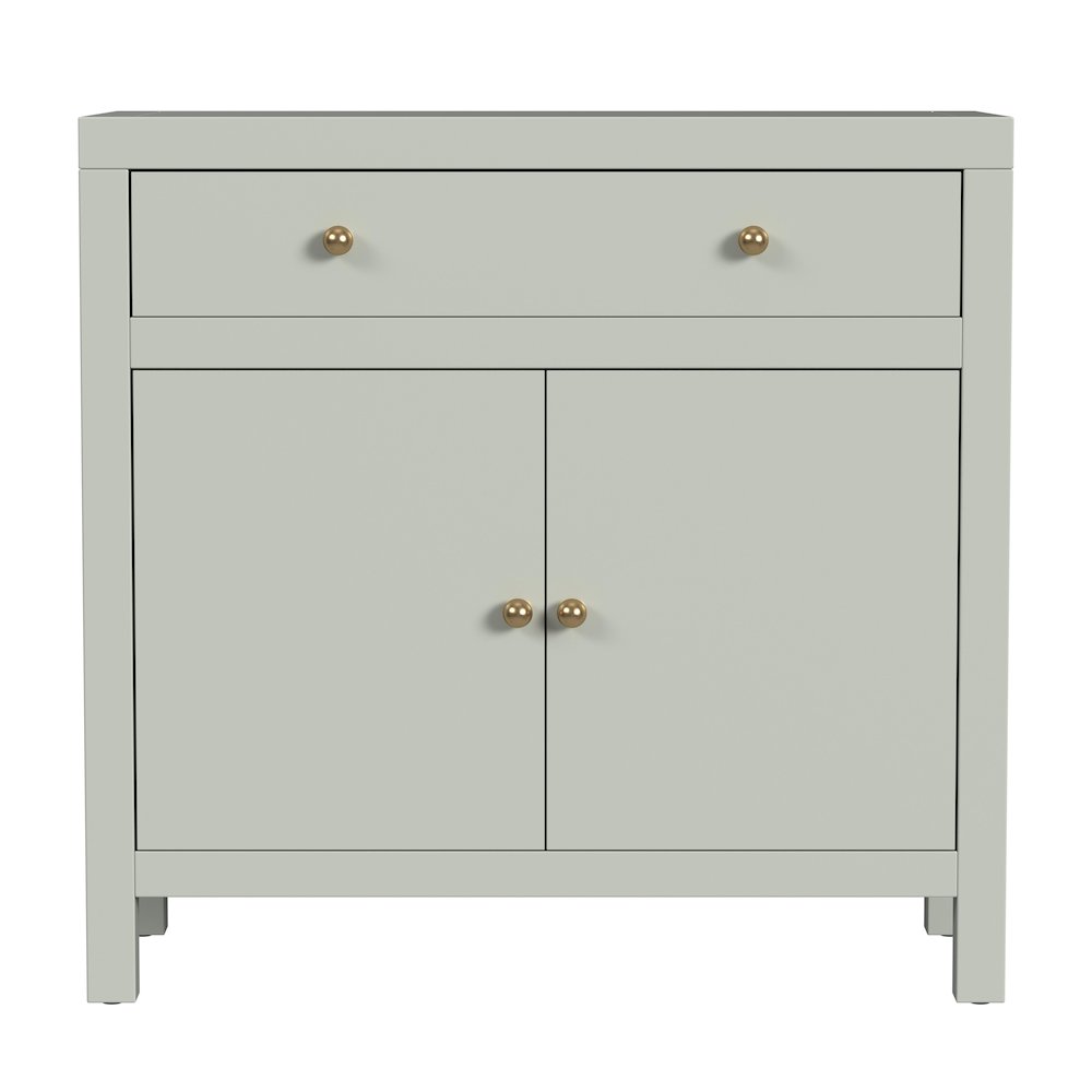 Nora 31 in. W 1 Drawer 2 Door Accent Storage Cabinet, Sage Green