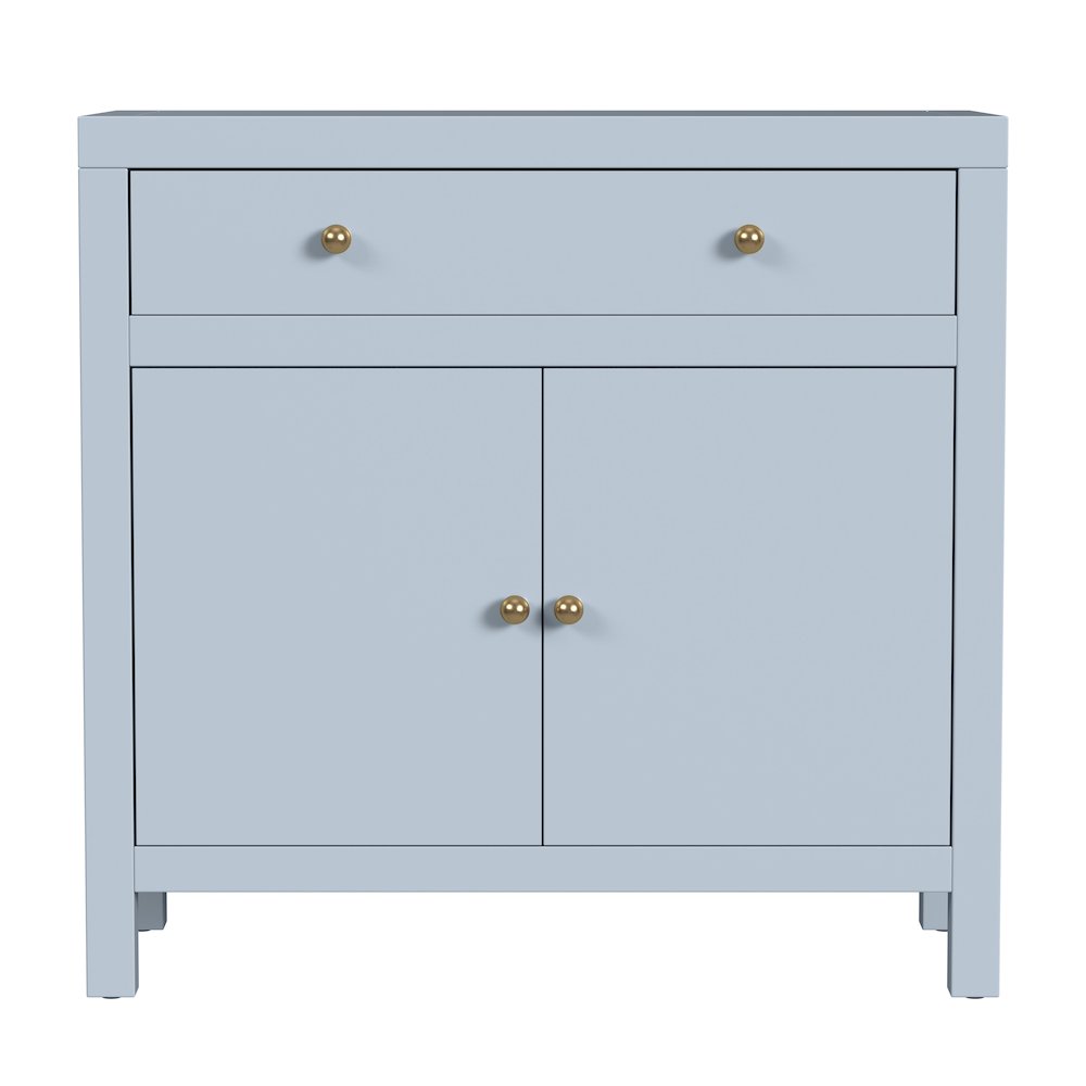 Nora 31 in. W 1 Drawer 2 Door Accent Storage Cabinet, Light Blue
