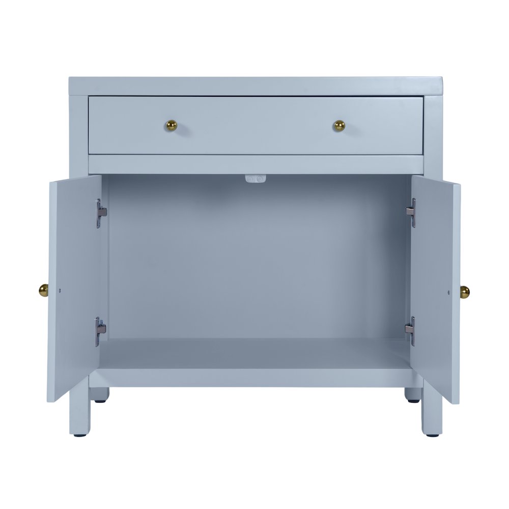 Nora 31 in. W 1 Drawer 2 Door Accent Storage Cabinet, Light Blue