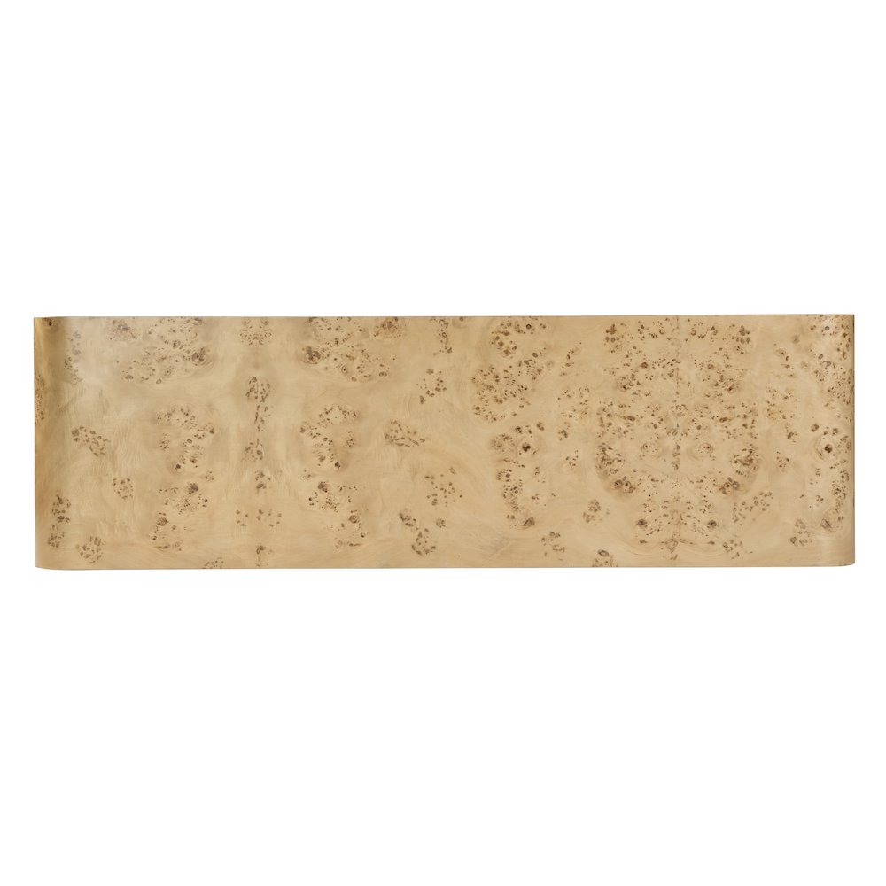 Cora 60.5 in. W Wood Burl 6 Drawer Dresser, Light Brown