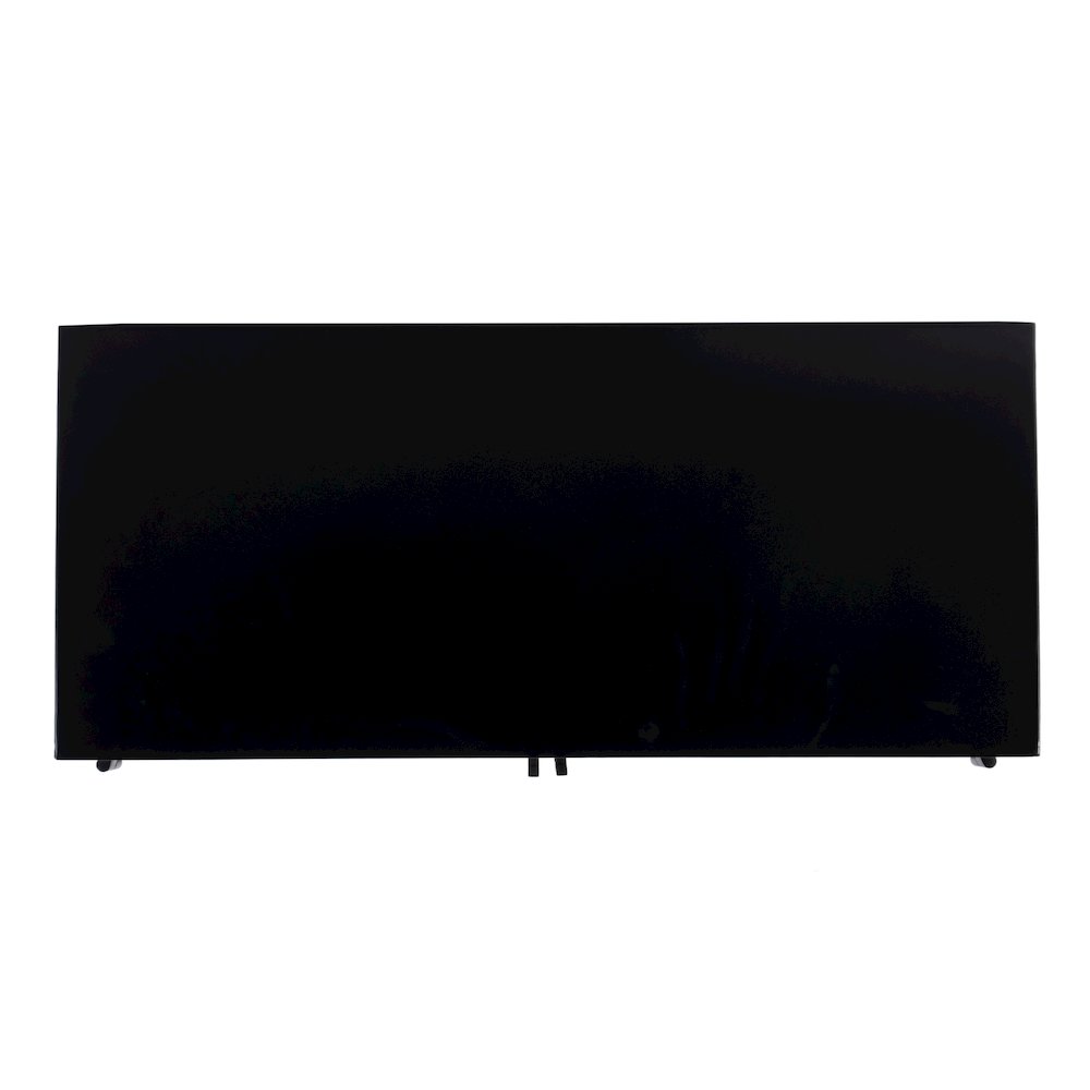 35.5 in. W Iron and Glass Accent Storage Chest with 1 Interior Shelf, Black